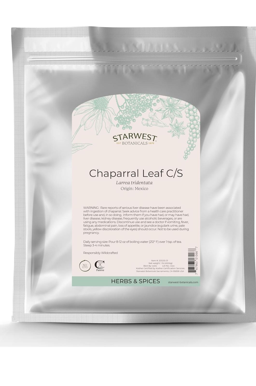 Chaparral herbal leaves