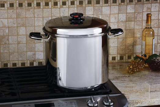 Precise Heat 24qt 12-Element ''Waterless'' Stockpot with Deep Steamer Basket