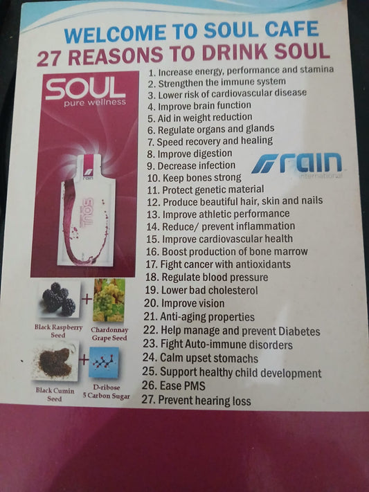 Soul by Rain International 30 packets per box