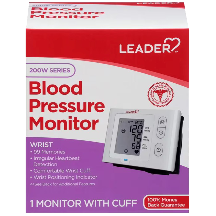 LEADER WRIST BLOOD PRESSURE MONITOR